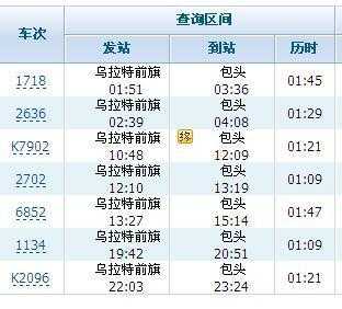 前旗到包头的班车时刻表（前旗到包头的班车时刻表和票价）-图1