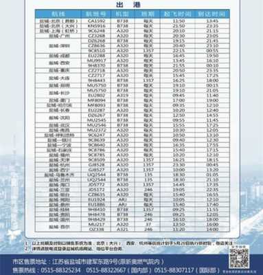 盐城机场公交班车时刻表（盐城机场公交班车时刻表查询）-图1