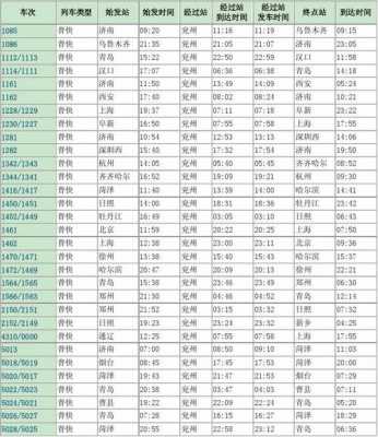 广州到兖州班车时刻表（广州至兖州的列车时刻表）-图3