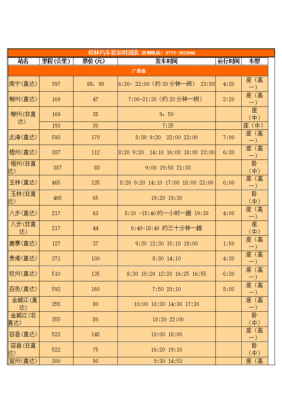 桂林会仙班车时刻表（桂林会仙车路线时间表）-图2