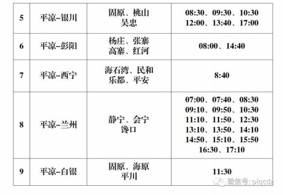 环县到平凉班车时刻表（环县到平凉班车时刻表查询）-图3