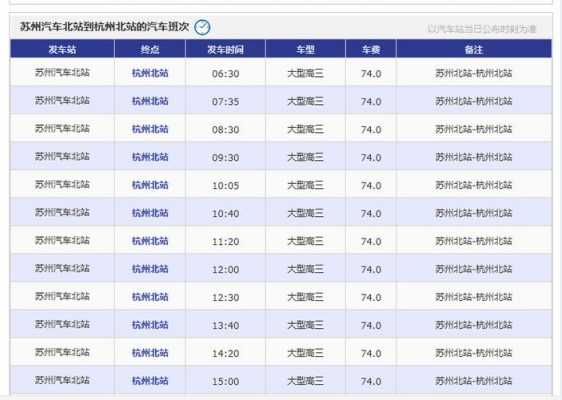 苏州到杭州的班车时刻表（苏州到杭州的班车时刻表最新）-图2