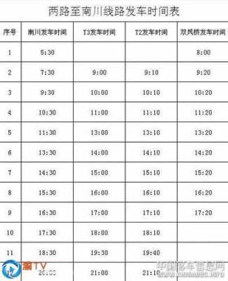 南川至机场班车时刻表（南川到机场）-图3