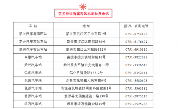 始兴客运站班车时刻表（始兴客运站电话是多少）-图1