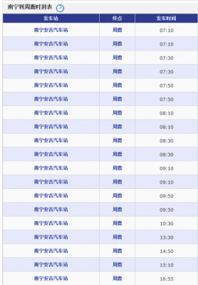 南宁至容县直达班车时刻表（南宁到容县班车车票）-图1