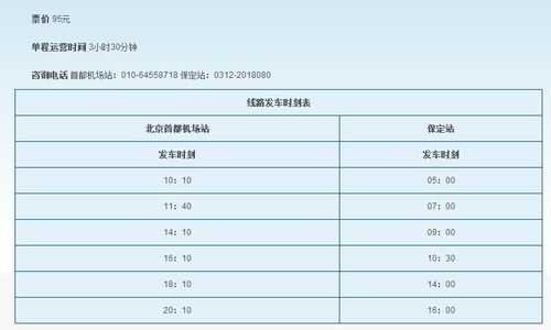 保定至北京班车时刻表（保定到北京班车多长时间）-图1