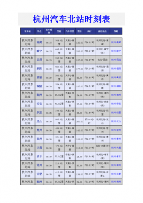 杭州北站班车时刻表查询（杭州北站汽车站时刻表）-图2