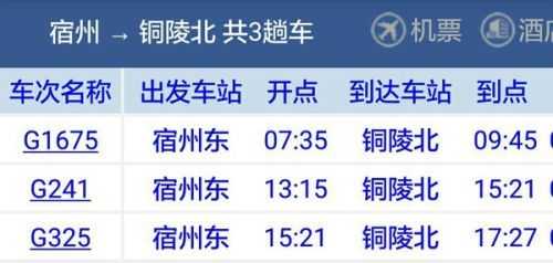 安徽铜陵高铁班车时刻表（铜陵 高铁）-图2