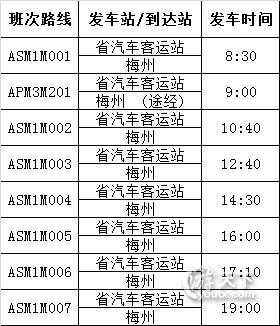 梅州到广州班车时刻表（梅州到广州班车时刻表最新）-图1