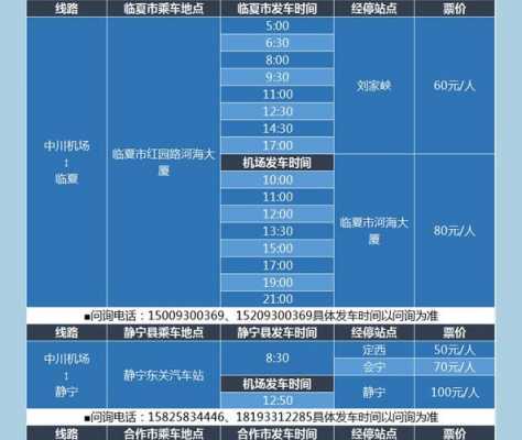 兰州机场班车时刻表（兰州国际机场大巴时刻表）-图3