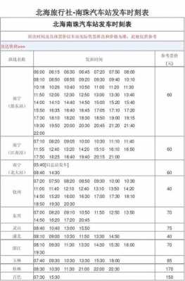 北海南至灵山班车时刻表（北海到灵山汽车票）-图1