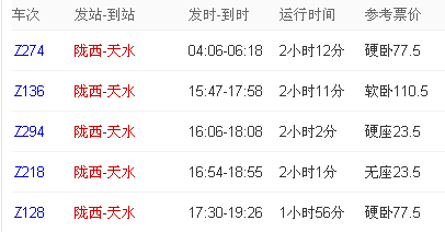 陇西到天水班车时刻表（陇西到天水的）-图2
