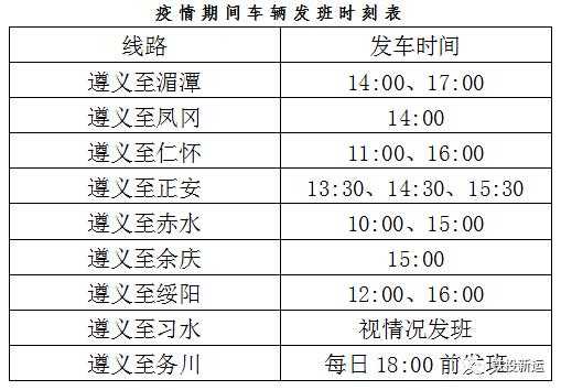 余庆班车时刻表（余庆汽车站最新发车时刻表）-图3