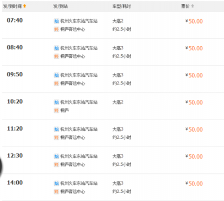 杭州去桐庐的班车时刻表（杭州到桐庐的班车）-图2