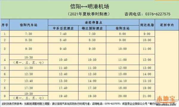 信阳汽车站班车时刻表（信阳汽车站班车时刻表和票价）-图3