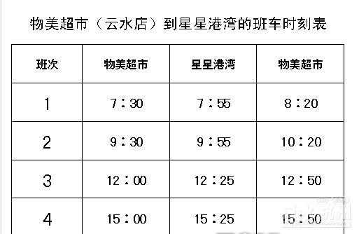 物美班车时刻表北京市（去物美的班车几点才有）-图3