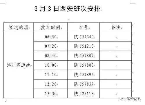 咸阳到洛川班车时刻表（咸阳去洛川的车在哪坐车）-图1