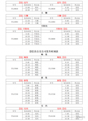 崇信班车时刻表（崇信县汽车站电话号码）-图2