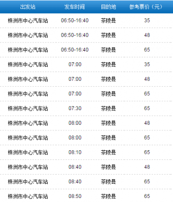 茶陵班车发车时刻表（茶陵班车电话）-图3