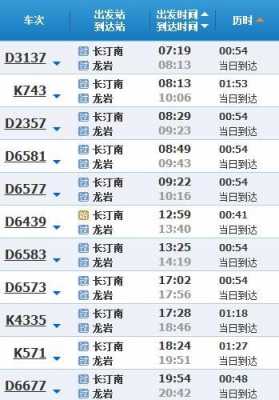 龙岩到长汀城际班车时刻表（龙岩到长汀城际班车发车时间）-图3