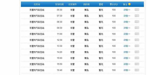 东营至青岛班车时刻表（东营至青岛班车时刻表最新）-图1