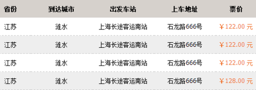 上海涟水班车时刻表（涟水到上海客运总站）-图1