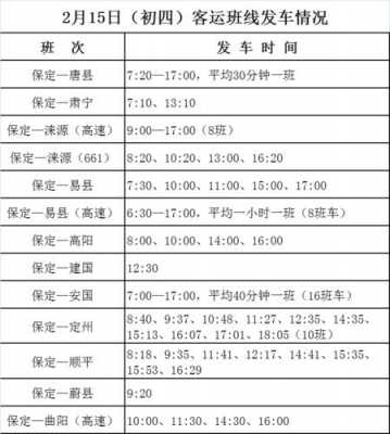 保定至易县班车时刻表（保定至易县班车时刻表查询）-图2