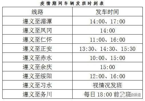 凤冈到遵义的班车时刻表（凤冈到遵义的班车时刻表最新）-图2