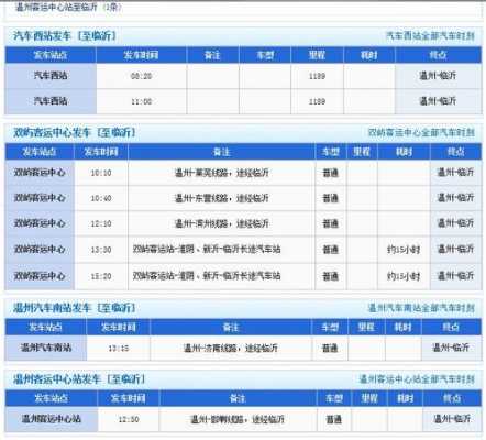 温州至临沂班车时刻表（温州到临沂汽车票）-图2