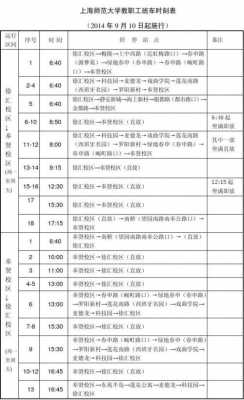 上师大班车时刻表（上海师范大学到市区快速公交）-图1