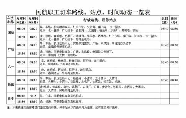 gz民航职工班车时刻表（广州民航班车最早几点发车）-图3