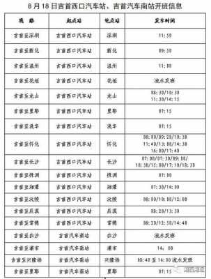 龙山里吉首班车时刻表（龙山吉首汽车时刻表）-图2