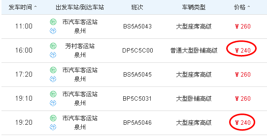 福建泉州到广州班车时刻表（泉州到广州车票多少钱）-图1