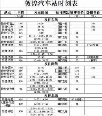 敦煌至酒泉班车时刻表（敦煌至酒泉班车时刻表最新）-图2