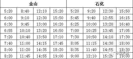 金枫班车时刻表（金枫线班车时刻表）-图3