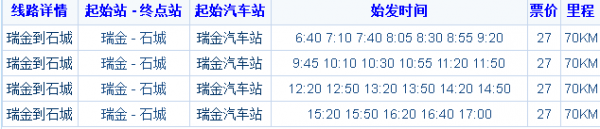 瑞金至石城班车时刻表（瑞金至石城班车时刻表查询）-图2