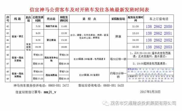 信宜到台山班车时刻表（台山至信宜随车电话）-图2