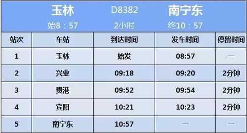 玉林至南宁直达班车时刻表（玉林到南宁的客车时刻表）-图2