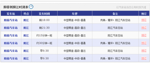 阳江公交最晚班车时刻表（阳江公交车时间）-图3