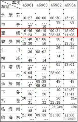 壶镇至金华班车时刻表（壶镇至金华汽车时刻表）-图1