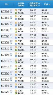 三亚到海口班车时刻表（三亚到海口的班车票）-图3