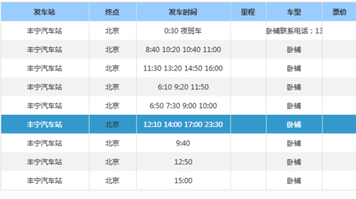 北京到丰宁的班车时刻表（北京到丰宁公交车路线时刻表）-图3