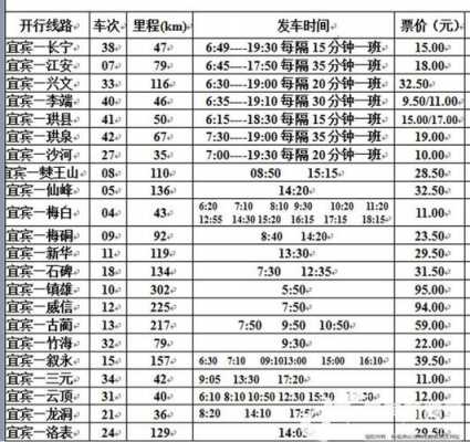 长宁宜宾班车时刻表查询（长宁至宜宾高铁站班车多少时间）-图2