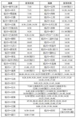 临河汽车站班车时刻表（临河汽车站人工服务电话）-图1