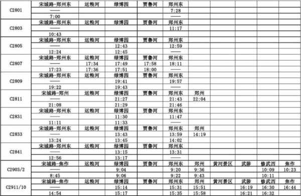 开封班车时刻表查询（开封班车时刻表查询结果）-图1