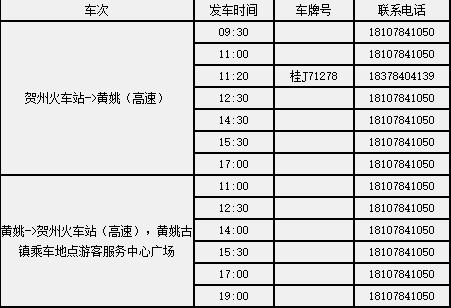 贺州市城区班车时刻表（贺州市客运中心站时刻表）-图3