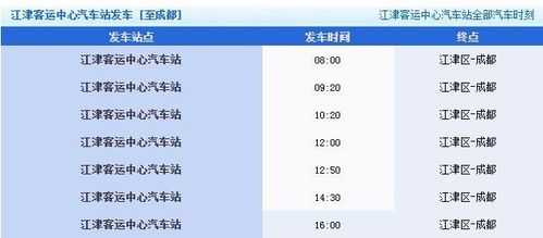 成都到班车时刻表查询电话（成都到成都汽车）-图3