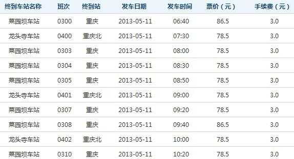 重庆北至泸州班车时刻表（重庆北到泸州有长途客车吗）-图3