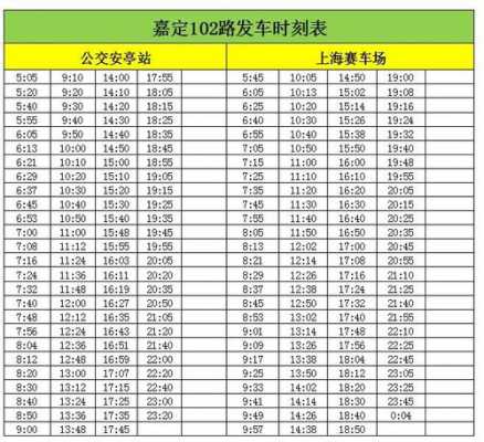 安亭4路时刻表班车（安亭线公交车时刻表）-图2