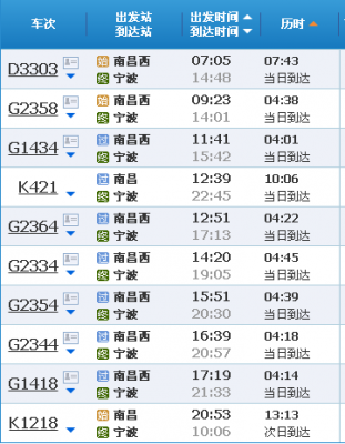 南昌到宁波的班车时刻表（南昌到宁波的班车时刻表和票价）-图1